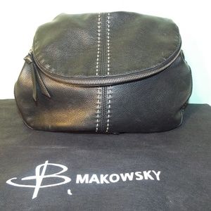 B Makowsky Leather handbag